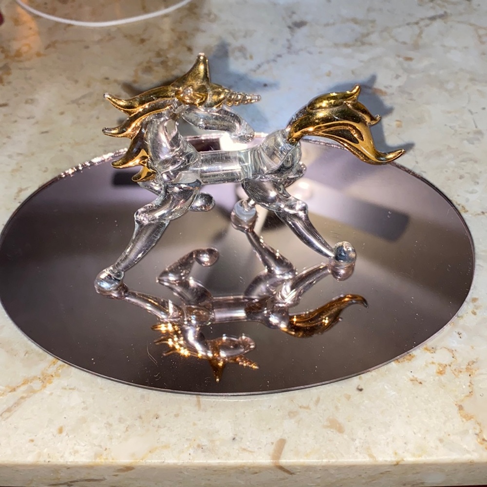 Hand Blown Glass Unicorn